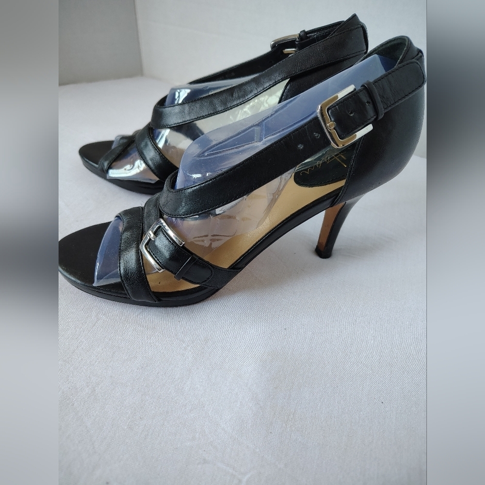 Cole Haan Black Heeled Sandals Size 5 1/2 B